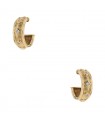 David Yurman Renaissance diamonds and gold earrings