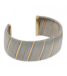 Cartier 18k gold and steel bracelet