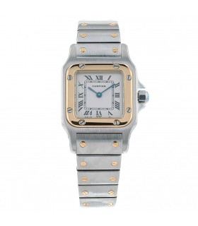 Cartier Santos steel and gold watch