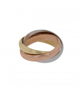 Cartier three-tones gold ring