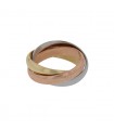 Cartier three-tones gold ring