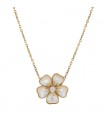 Van Cleef & Arpels Clématite mother-of-pearl, diamond and gold necklace