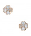 Van Cleef & Arpels Cosmos diamonds, mother-of-pearl and gold earrings