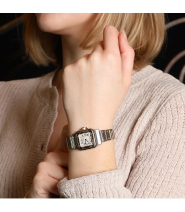 Cartier Santos steel and gold watch