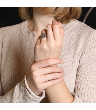 Diamonds and gold ring