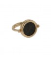 Bulgari gold and antique coin ring