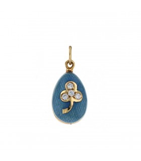 Fabergé diamonds, enamel and 18k gold pendant