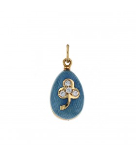 Fabergé diamonds, enamel and gold pendant