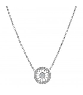 Roberto Coin Rosette diamonds and gold necklace