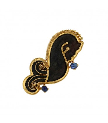 Broche Viviane Debbas Hippocampe