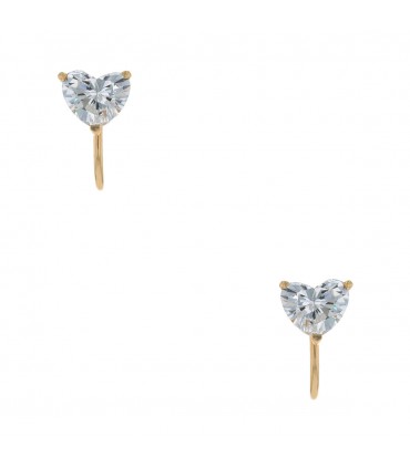 Fred diamonds and gold earrings