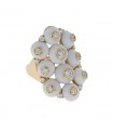 Maria Canale agate, diamonds and gold ring