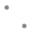 Diamonds and gold earrings - GIA certificate 0,86 ct D VS1 / 0,87 ct E VVS2