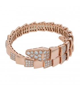 Bulgari Serpenti Viper diamonds and gold bracelet