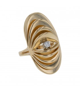 Peter Lindeman Diamond and gold ring