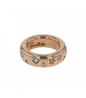 Pomellato Iconica diamonds and gold ring