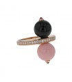 Cartier Evasions coral, onyx, sapphires, diamonds and gold ring