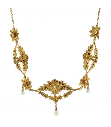 18k gold and diamonds necklace
