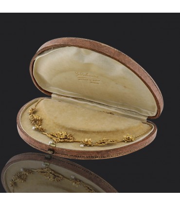 18k gold and diamonds necklace