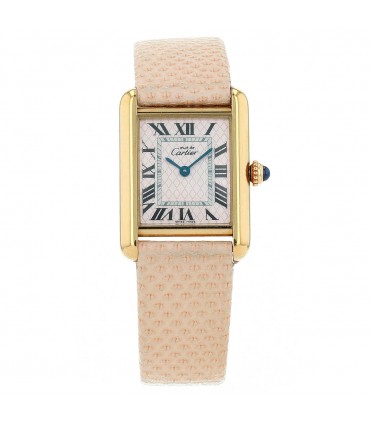 Cartier Must De silver gilt watch