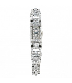 Montre or, platine et diamants
