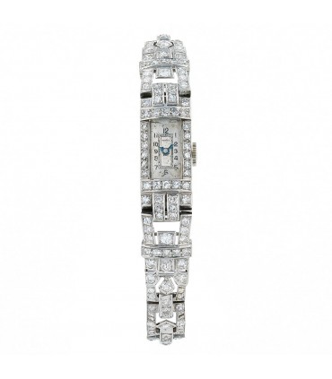 Platinum and diamonds watch