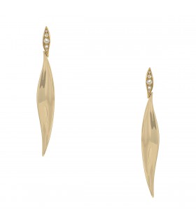 Maria Canale diamonds and gold earrings