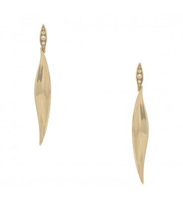 Maria Canale diamonds and gold earrings