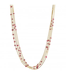 Boucheron Exquises Confidences rubies, diamonds and 18k gold necklace