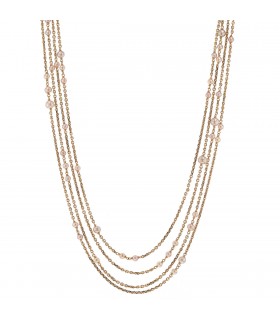 Boucheron Exquises Confidences pearls, diamonds and 18k gold necklace
