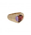 Bulgari Doppio Bachelato tourmaline, amethyst and gold ring