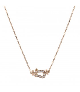 Fred Force 10 diamonds and gold necklace