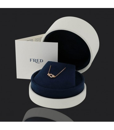 Fred Force 10 diamonds and gold necklace