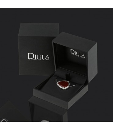 Djula Magic Stone cornaline, diamonds and gold bracelet