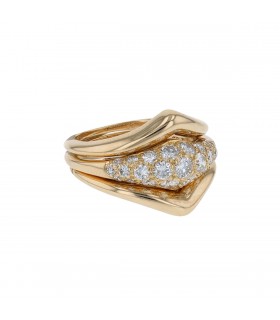 Van Cleef & Arpels diamonds and gold rings