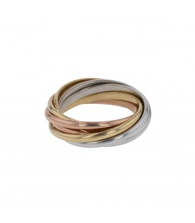 Cartier Trinity three tones gold ring