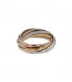 Cartier Trinity three tones gold ring