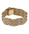 Three tones gold bracelet