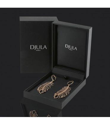 Djula Plume diamonds and 18k gold earrings
