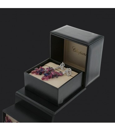 Chopard Copacabana, iolites, rubellites, diamonds and 18k gold earrings