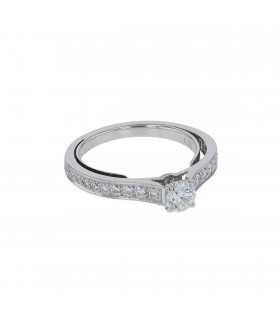 Bague Cartier Solitaire 1895 - Certificat GIA 0,32 ct H VS2