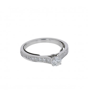 Bague Cartier Solitaire 1895 - Certificat GIA 0,32 ct H VS2