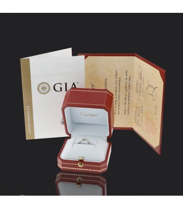 Bague Cartier Solitaire 1895 - Certificat GIA 0,32 ct H VS2