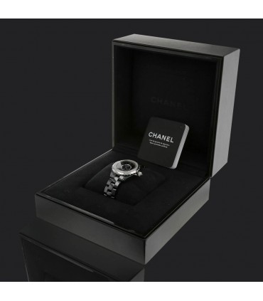 Chanel J12 diamonds, stainless steel and ceramic watch