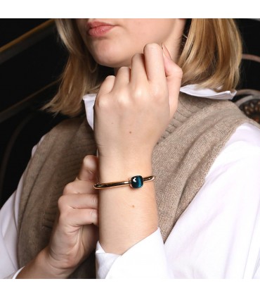 Pomellato Nudo topaze and 18k gold bracelet