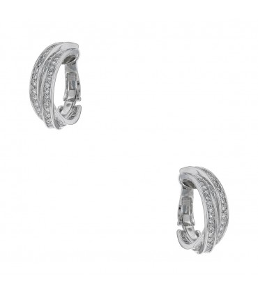 Cartier Trinity diamonds and gold earrings