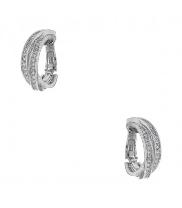 Cartier Trinity diamonds and gold earrings