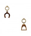 Boucles d’oreilles Hermès Amulette Equestre