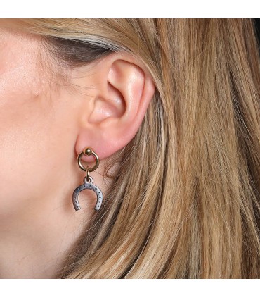 Boucles d’oreilles Hermès Amulette Equestre