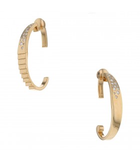 Diamonds and gold Canaglia Paris earrings